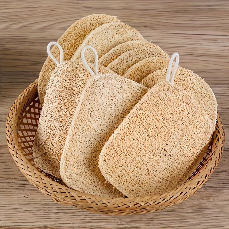 Body Loofah Natural - 6pcs Natural Loofah Exfoliating Sponges -