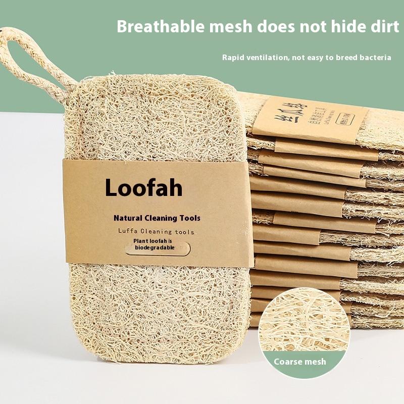 Natural Loofah Scrub Pad 6Pcs  - Body Loofah Natural recension och pris