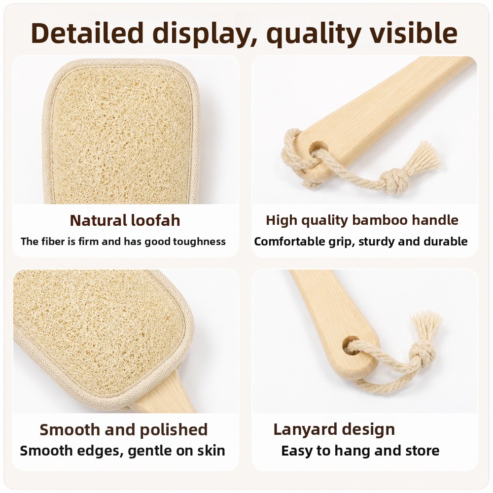 Double-sided Natural Loofah Ba - Body Loofah Natural recension och pris