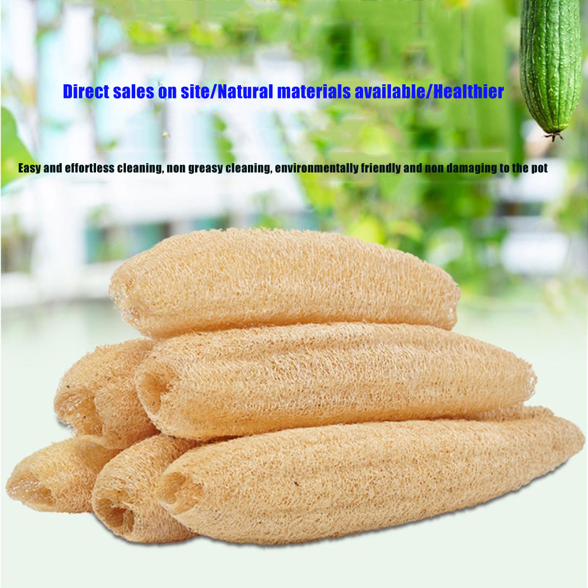 1pcs Natural Loofah Sponge Mul - Body Loofah Natural recension och pris