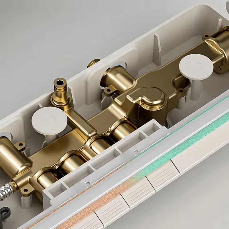 Brass Digital Waterfall Shower - Spa & Wellness Hotel Fitak * * * * recension och pris