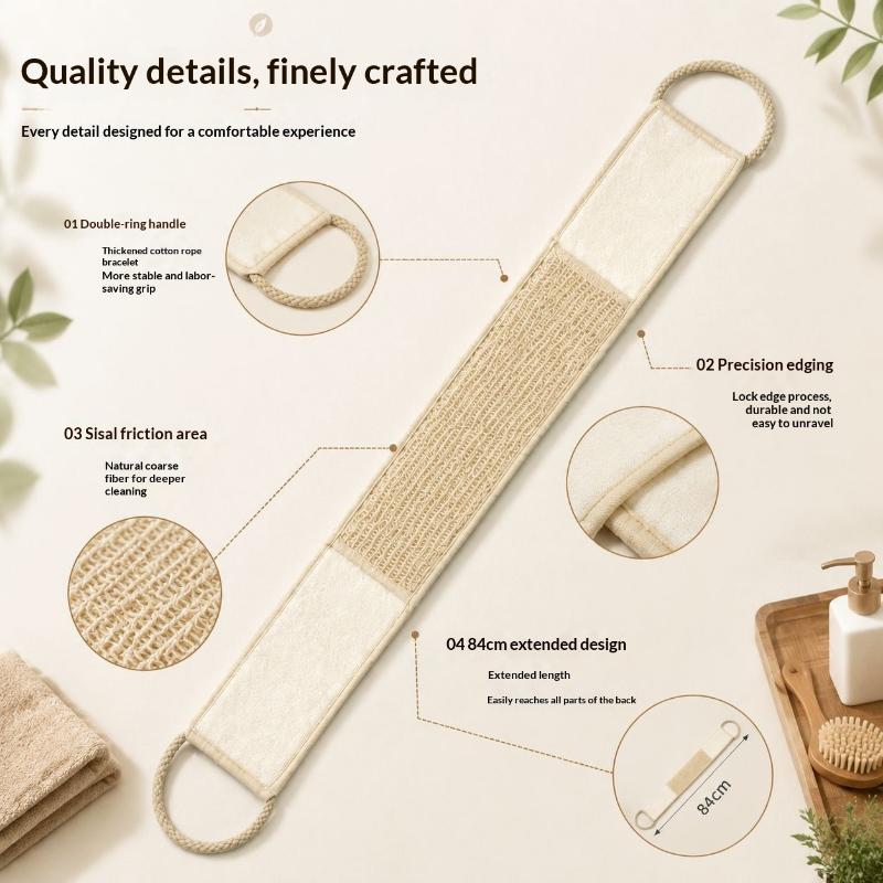 Soft Sisal Fiber Exfoliating L - Body Loofah Natural recension och pris