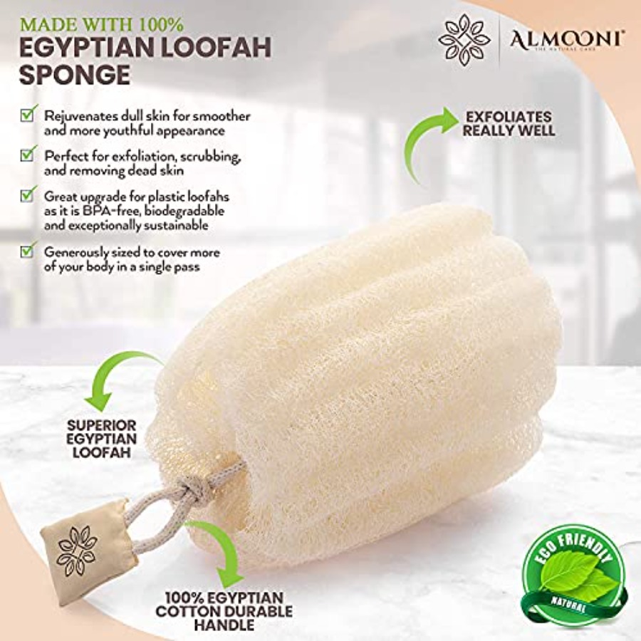 Natural Loofah Exfoliating Bod - Body Loofah Natural recension och pris