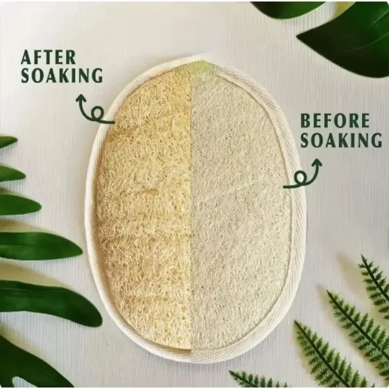 Shower Loofah Sponge Exfoliato - Body Loofah Natural recension och pris